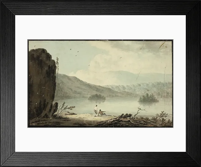Framed Print : Barzon's Wake Lake, Lancashire, 1753-1807. Creators: Unknown, Sawrey Gilpin Framed Print : Barzon's Wake Lake, Lancashire, 1753-1807. Creators: Unknown, Sawrey Gilpin