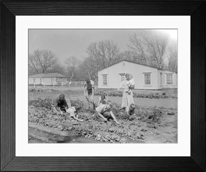 Framed Print : El Monte federal subsistence Homesteads, California, 1936. Creator: Dorothea Lange