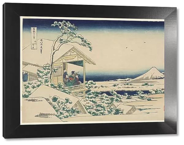 Snowy Morning from Koishikawa (Koishikawa yuki no ashita), from the series 'Thirty... c. 1830 / 33. Creator: Hokusai. Snowy Morning from Koishikawa (Koishikawa yuki no ashita), from the series 'Thirty... c. 1830 / 33. Creator: Hokusai