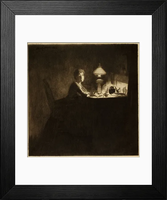 Framed Print : The Acting Manager, 1884. Creator: Walter Richard Sickert