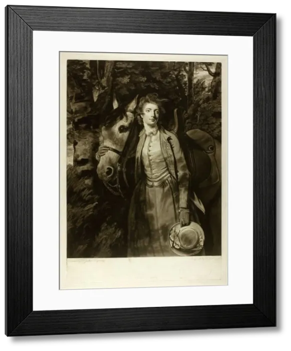 Framed Print : Lady Charles Spencer, 1776. Creator: William Dickinson Framed Print : Lady Charles Spencer, 1776. Creator: William Dickinson