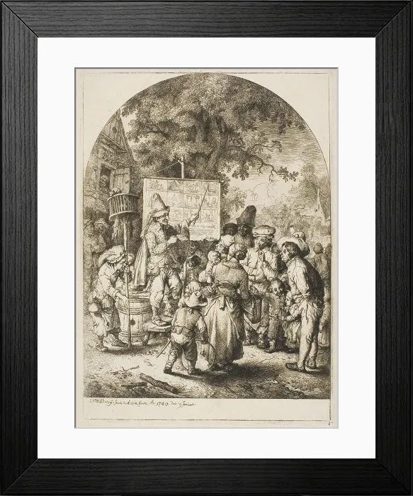 Framed Print : Ballad Singer at a Country Fair, n.d. Creator: Christian Wilhelm Ernst Dietrich Framed Print : Ballad Singer at a Country Fair, n.d. Creator: Christian Wilhelm Ernst Dietrich