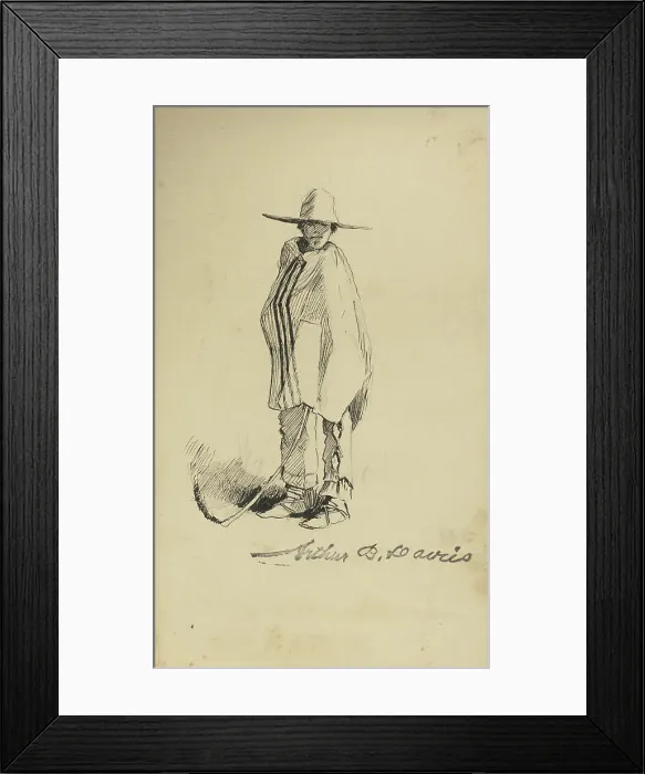 Framed Print : Sketchbook II, 1881. Creator: Arthur Davies Framed Print : Sketchbook II, 1881. Creator: Arthur Davies