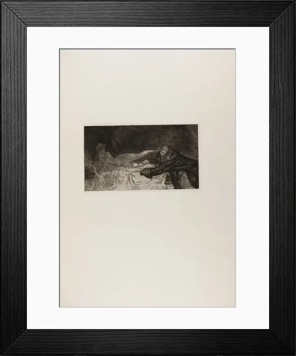 Framed Print : The Proposition, from A Life, 1884. Creator: Max Klinger Framed Print : The Proposition, from A Life, 1884. Creator: Max Klinger