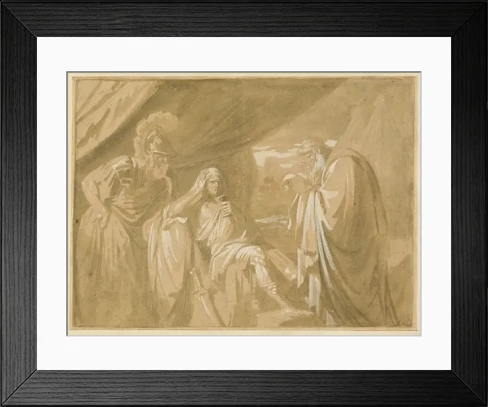 Framed Print : Alexander's Confidence with his Physician Philip, c.1770. Creator: Benjamin West Framed Print : Alexander's Confidence with his Physician Philip, c.1770. Creator: Benjamin West