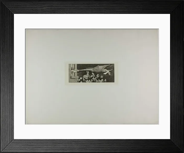 Framed Print : Abduction, plate nine from A Glove, 1881. Creator: Max Klinger Framed Print : Abduction, plate nine from A Glove, 1881. Creator: Max Klinger
