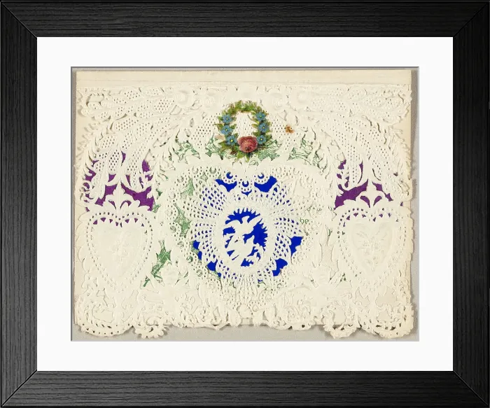 Framed Print : Untitled Valentine (Three Hearts), c.1865. Creator: Berlin & Jones. Untitled Valentine (Three Hearts), c.1865. Creator: Berlin & Jones Framed Print : Untitled Valentine (Three Hearts), c.1865. Creator: Berlin & Jones. Untitled Valentine (Three Hearts), c.1865. Creator: Berlin & Jones