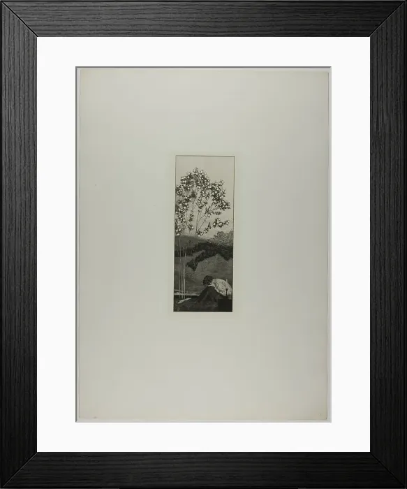 Framed Print : Wishes, plate three from A Glove, 1881. Creator: Max Klinger Framed Print : Wishes, plate three from A Glove, 1881. Creator: Max Klinger
