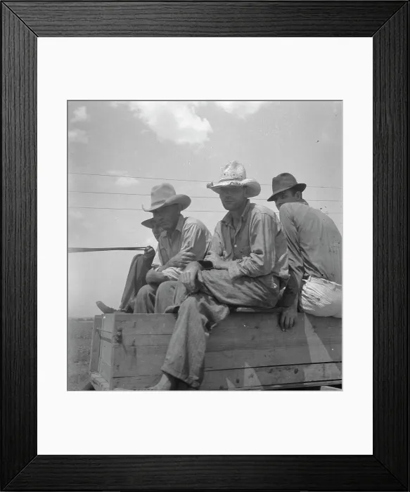 Framed Print : Arkansas sharecroppers going home, near Blytheville... 1936. Creator: Dorothea Lange Framed Print : Arkansas sharecroppers going home, near Blytheville... 1936. Creator: Dorothea Lange