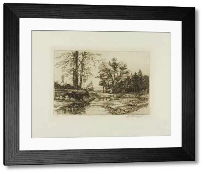 Framed Print : Jackson Hollow, 1897. Creator: Bertha Jaques Framed Print : Jackson Hollow, 1897. Creator: Bertha Jaques