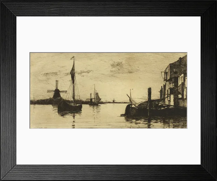 Framed Print : Marine, 1884. Creator: Charles A. Platt Framed Print : Marine, 1884. Creator: Charles A. Platt