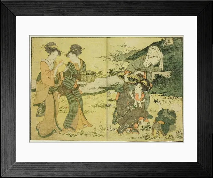 Framed Print : Gathering Spring Herbs, from the illustrated book Picture Book: Flowers of the... New Year, 1801. Creator: Kitagawa Utamaro. Gathering Spring Herbs, from the illustrated book Picture Book: Flowers of the... New Year, 1801 Framed Print : Gathering Spring Herbs, from the illustrated book Picture Book: Flowers of the... New Year, 1801. Creator: Kitagawa Utamaro. Gathering Spring Herbs, from the illustrated book Picture Book: Flowers of the... New Year, 1801