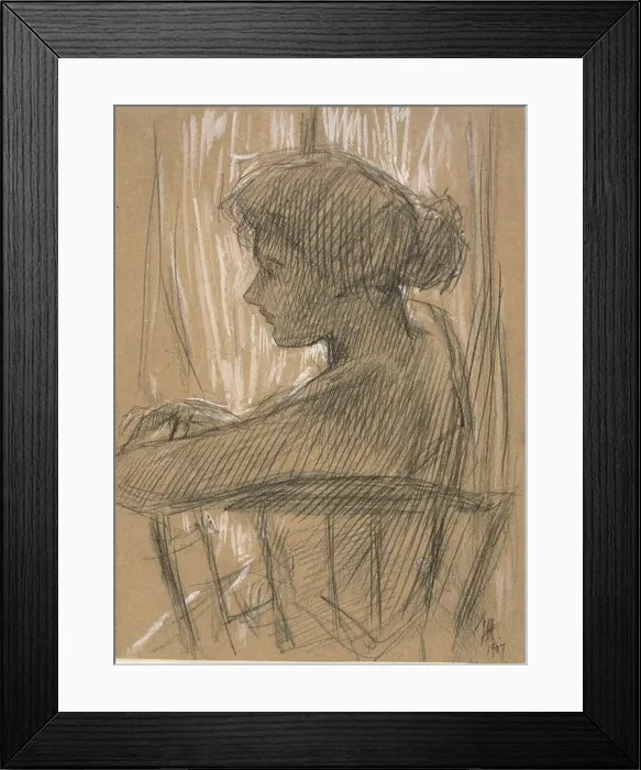 Framed Print : Against the Light, 1907. Creator: Frederick Childe Hassam Framed Print : Against the Light, 1907. Creator: Frederick Childe Hassam