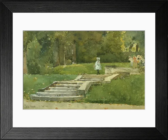 Framed Print : Saint-Cloud, 1889. Creator: Frederick Childe Hassam Framed Print : Saint-Cloud, 1889. Creator: Frederick Childe Hassam
