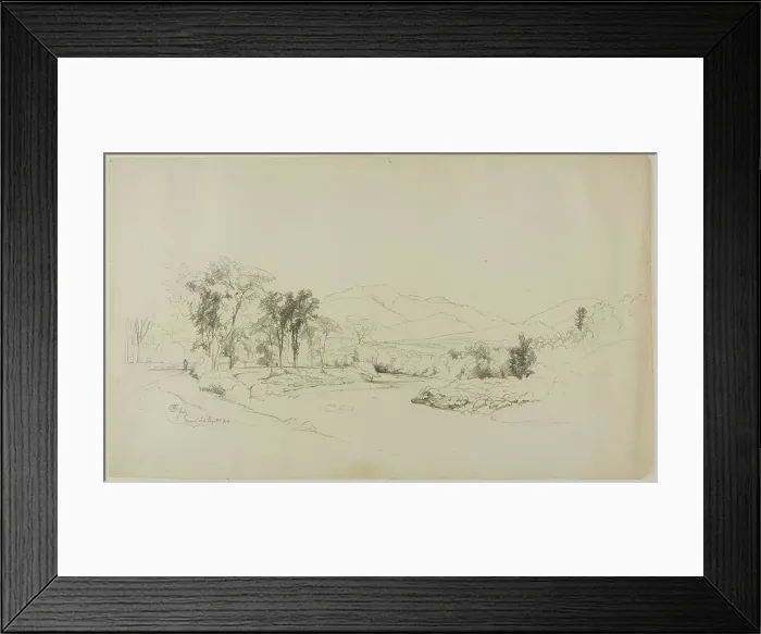 Framed Print : July - Mount Lafayette, N.H. n.d. Creator: David Johnson Framed Print : July - Mount Lafayette, N.H. n.d. Creator: David Johnson