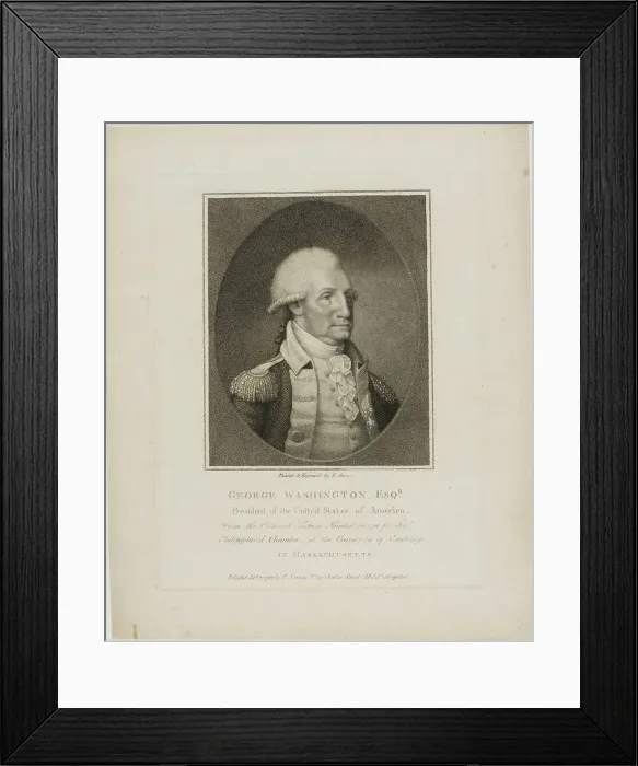 Framed Print : George Washington, c.1792. Creator: Edward Savage Framed Print : George Washington, c.1792. Creator: Edward Savage