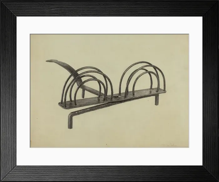 Framed Print : Toast Rack, c. 1938. Creator: Maurice Van Felix Framed Print : Toast Rack, c. 1938. Creator: Maurice Van Felix