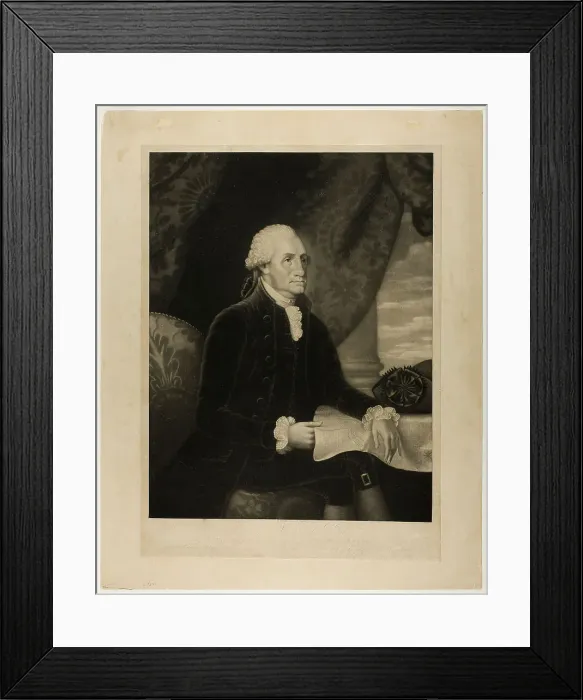 Framed Print : George Washington, 1793. Creator: Edward Savage Framed Print : George Washington, 1793. Creator: Edward Savage