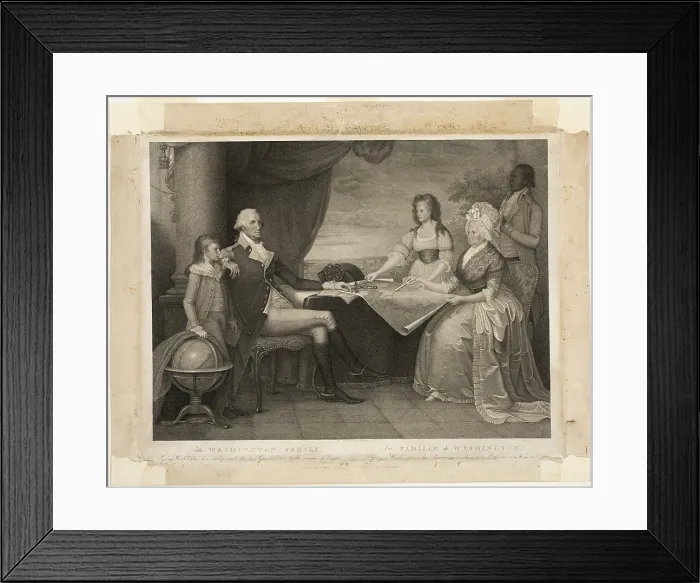 Framed Print : The Washington Family, 1798. Creator: Edward Savage Framed Print : The Washington Family, 1798. Creator: Edward Savage