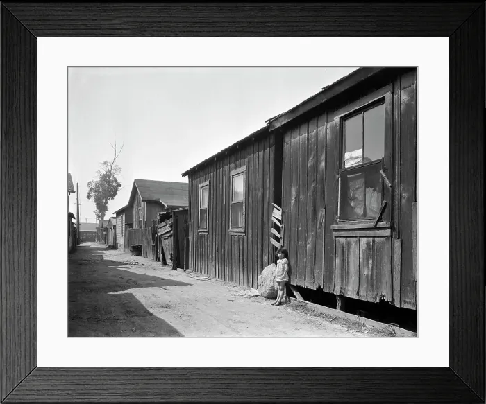 Framed Print : Mexican quarter of Los Angeles, one quarter mile from City Hall, 1936. Creator: Dorothea Lange Framed Print : Mexican quarter of Los Angeles, one quarter mile from City Hall, 1936. Creator: Dorothea Lange