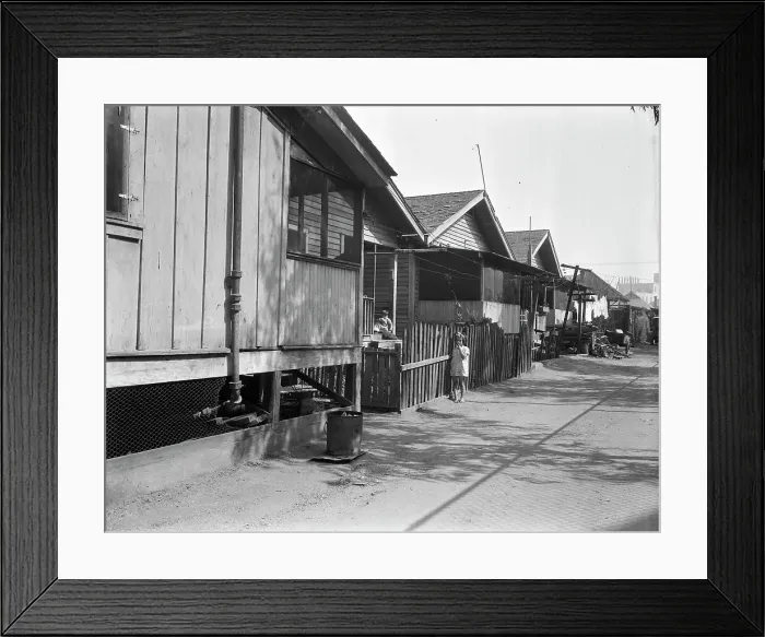 Framed Print : Housing, within five minutes walk of City Hall, City of Los Angeles, 1936. Creator: Dorothea Lange Framed Print : Housing, within five minutes walk of City Hall, City of Los Angeles, 1936. Creator: Dorothea Lange