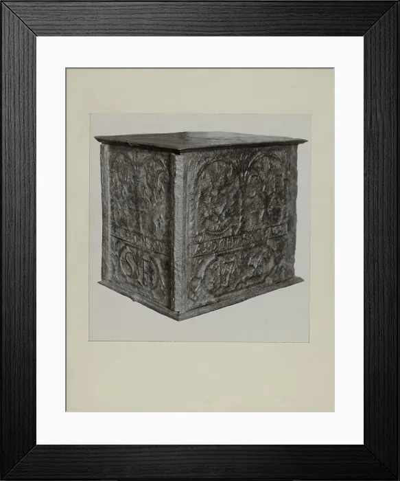 Framed Print : Pa. German Jamb Stove, c. 1942. Creator: Charles Von Urban Framed Print : Pa. German Jamb Stove, c. 1942. Creator: Charles Von Urban
