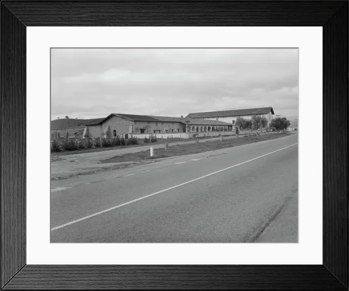 Framed Print : San Miguel Mission, erected 1797 by the Franciscan Fathers, California, 1936. Creator: Dorothea Lange Framed Print : San Miguel Mission, erected 1797 by the Franciscan Fathers, California, 1936. Creator: Dorothea Lange