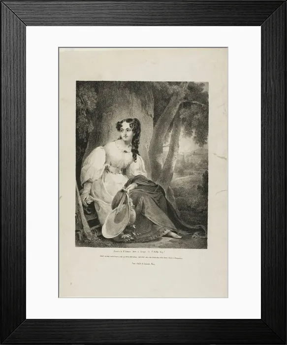 Framed Print : Portrait of Mrs. Henry Inman, 1831. Creator: Henry Inman Framed Print : Portrait of Mrs. Henry Inman, 1831. Creator: Henry Inman