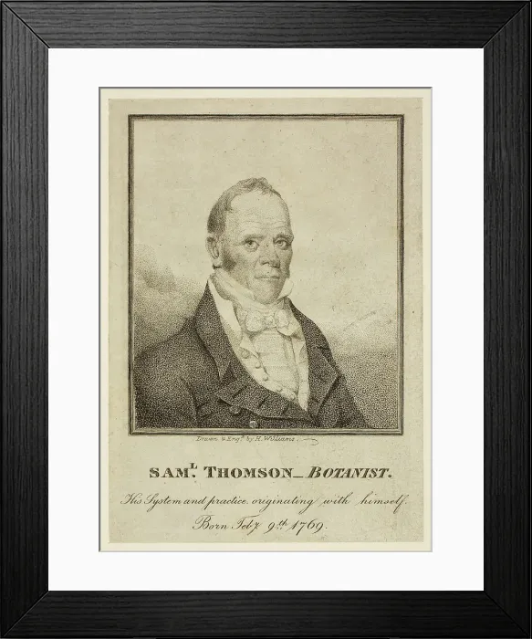 Framed Print : Sam'l. Thomson, Botanist, n.d. Creator: Henry Williams Framed Print : Sam'l. Thomson, Botanist, n.d. Creator: Henry Williams
