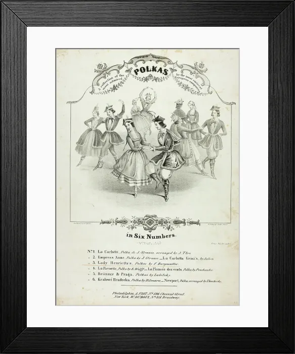 Framed Print : A Collection of the Most Admired Polkas... n.d. Creator: James Queen Framed Print : A Collection of the Most Admired Polkas... n.d. Creator: James Queen