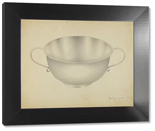 Silver Bowl, c. 1936. Creator: Amelia Tuccio