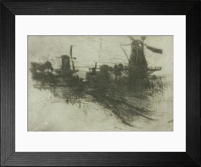Framed Print : Evening, 1881. Creator: John Henry Twachtman Framed Print : Evening, 1881. Creator: John Henry Twachtman
