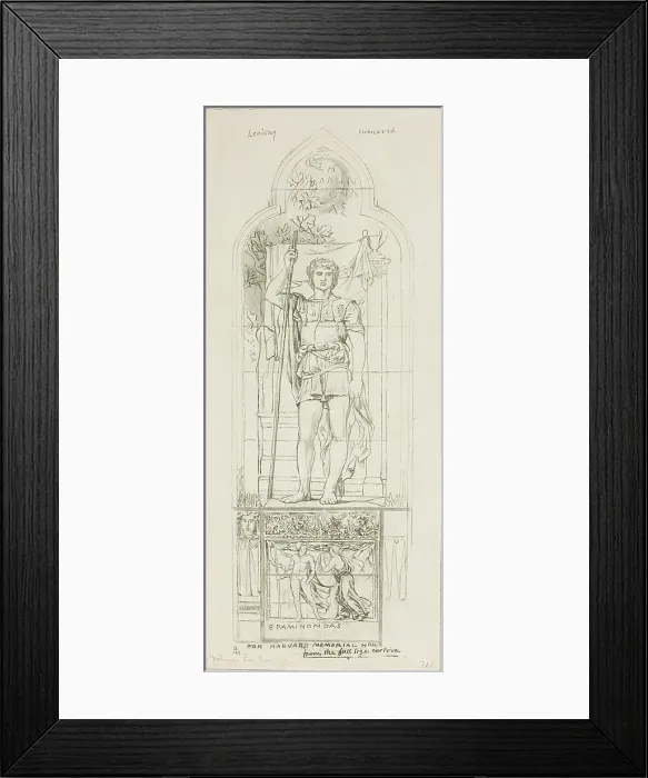Framed Print : Study for a Stained Glass Window, c.1875. Creator: John La Farge Framed Print : Study for a Stained Glass Window, c.1875. Creator: John La Farge