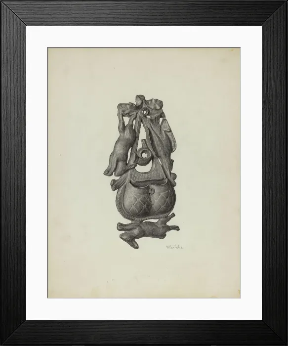 Framed Print : Match Safe, c. 1940. Creator: Maurice Van Felix Framed Print : Match Safe, c. 1940. Creator: Maurice Van Felix