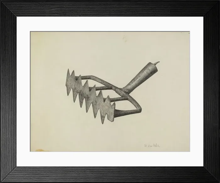 Framed Print : Oven Scraper, c. 1940. Creator: Maurice Van Felix Framed Print : Oven Scraper, c. 1940. Creator: Maurice Van Felix