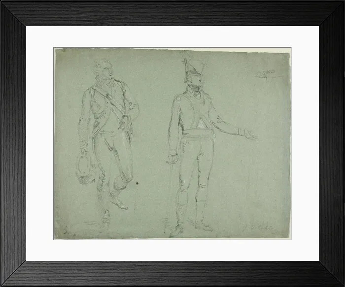 Framed Print : Two American Officers, n.d. Creator: John Singleton Copley Framed Print : Two American Officers, n.d. Creator: John Singleton Copley