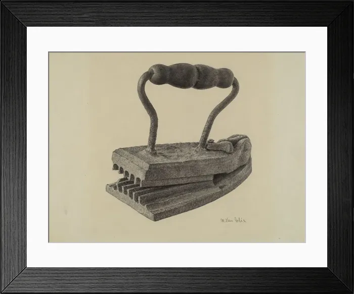 Framed Print : Flatiron / Crimping Iron, 1935 / 1942. Creator: Maurice Van Felix Framed Print : Flatiron / Crimping Iron, 1935 / 1942. Creator: Maurice Van Felix