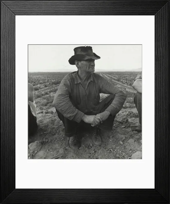 Framed Print : Migrant agricultural worker, Near Holtville, California, 1937. Creator: Dorothea Lange Framed Print : Migrant agricultural worker, Near Holtville, California, 1937. Creator: Dorothea Lange