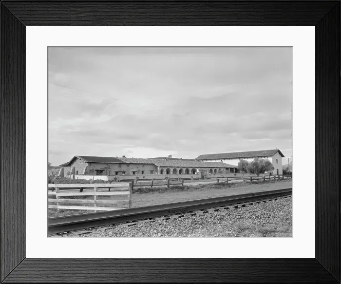 Framed Print : San Miguel Mission, erected 1797 by the Franciscan Fathers, California, 1936. Creator: Dorothea Lange Framed Print : San Miguel Mission, erected 1797 by the Franciscan Fathers, California, 1936. Creator: Dorothea Lange