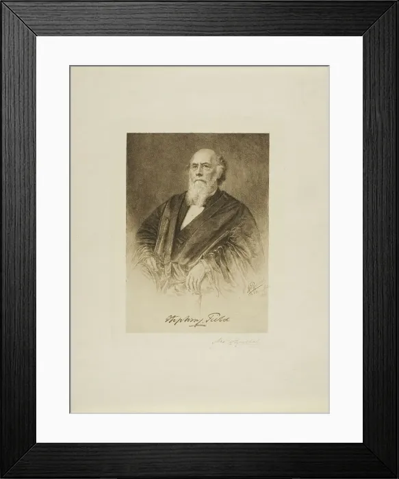 Framed Print : Portrait of Justice Stephen Field, 1890. Creator: Max Rosenthal