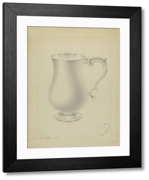 Framed Print : Silver Mug, 1935 / 1942. Creator: Amelia Tuccio Framed Print : Silver Mug, 1935 / 1942. Creator: Amelia Tuccio
