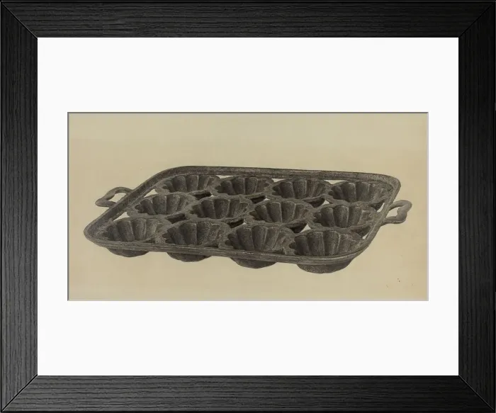 Framed Print : Muffin Pan, c. 1939. Creator: Maurice Van Felix Framed Print : Muffin Pan, c. 1939. Creator: Maurice Van Felix
