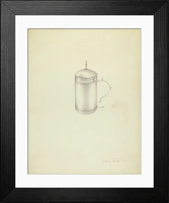Framed Print : Silver Caster, 1937. Creator: Amelia Tuccio Framed Print : Silver Caster, 1937. Creator: Amelia Tuccio