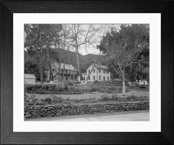 Framed Print : Administration building, Hot Springs federal shelter, California, 1936. Creator: Dorothea Lange Framed Print : Administration building, Hot Springs federal shelter, California, 1936. Creator: Dorothea Lange
