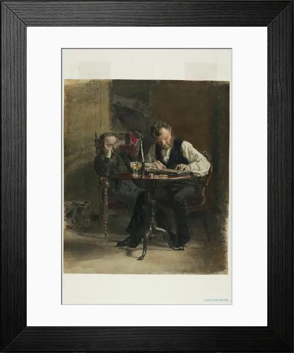 Framed Print : The Zither Player, 1876. Creator: Thomas Eakins Framed Print : The Zither Player, 1876. Creator: Thomas Eakins