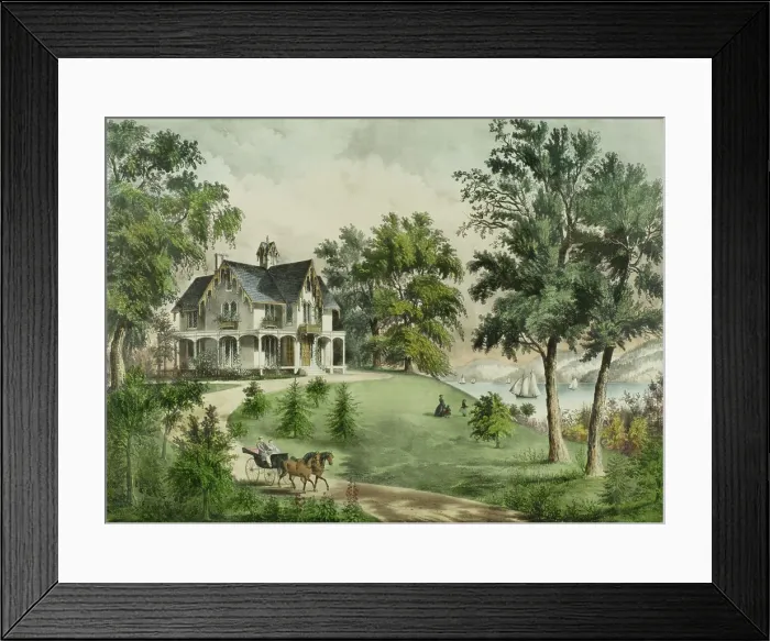 Framed Print : Summer in the Highlands, 1867. Creators: Unknown, Nathaniel Currier, James Merritt Ives, Currier and Ives Framed Print : Summer in the Highlands, 1867. Creators: Unknown, Nathaniel Currier, James Merritt Ives, Currier and Ives