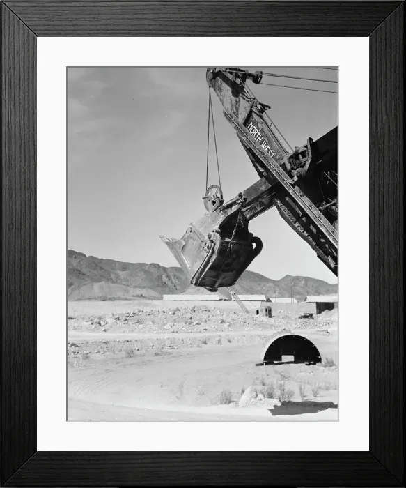 Framed Print : Laguna Dam, 1937. Creator: Dorothea Lange Framed Print : Laguna Dam, 1937. Creator: Dorothea Lange