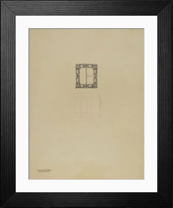 Framed Print : Lady's Shoe Buckle, c. 1937. Creator: Kalamian Walton Framed Print : Lady's Shoe Buckle, c. 1937. Creator: Kalamian Walton