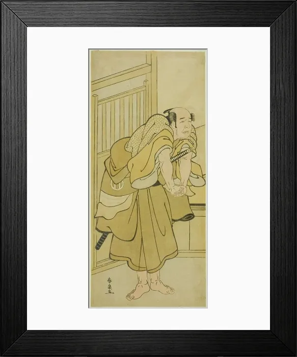 Framed Print : The Actor Asao Tamejuro I as Drunken Gotobei in the Play Yoshitsune Koshigoe Jo... c. 1790. Creator: Katsukawa Shunsen Framed Print : The Actor Asao Tamejuro I as Drunken Gotobei in the Play Yoshitsune Koshigoe Jo... c. 1790. Creator: Katsukawa Shunsen