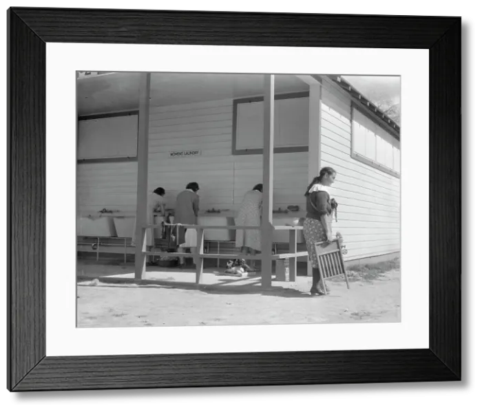 Framed Print : Some of the facilities of the Kern County migrant camp, California, 1936. Creator: Dorothea Lange Framed Print : Some of the facilities of the Kern County migrant camp, California, 1936. Creator: Dorothea Lange